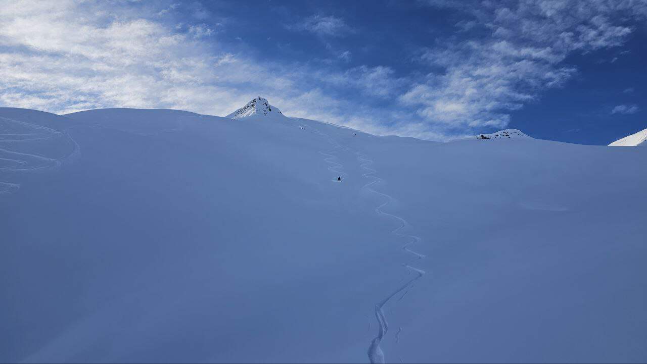 Pulverschnee beim Schafberg St. Antönien